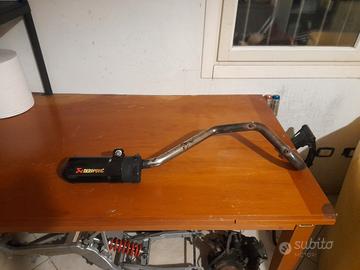 scarico completo pit bike akrapovic