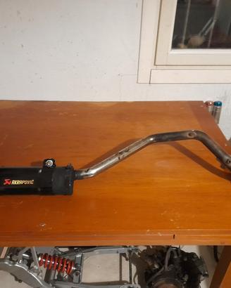 scarico completo pit bike akrapovic