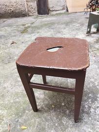 Sgabello vintage fine '800