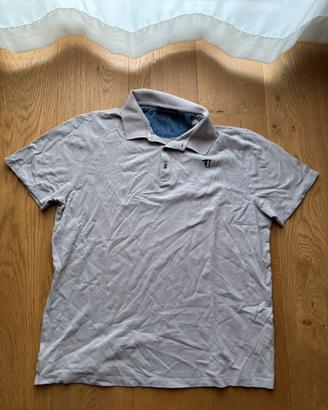 Polo Trussardi Jeans grigio chiaro