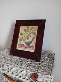 🎁Cornice in ecopelle con impunture e stampa natur
