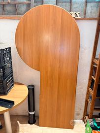 Penisola in legno sagomata 2x1 mt con staffa