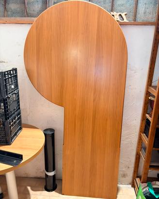 Penisola in legno sagomata 2x1 mt con staffa