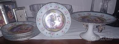 SET 6 PIATTINI /ALZATINA ANNI 30 ANGELICA KAUFFMAN