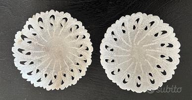 2 piattini in alabastro