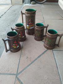 boccale e caraffe vintage anni 70 San Marino