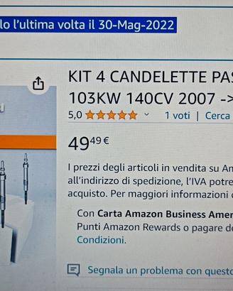 Kit 4 candelette W Passat
