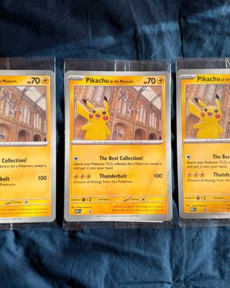 3x Pikachu at the Museum jumbo promo