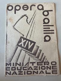 Pagella fascista vintage anni 30