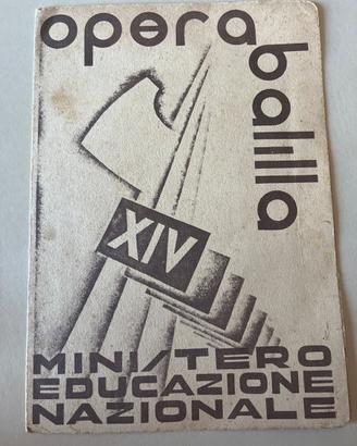 Pagella fascista vintage anni 30
