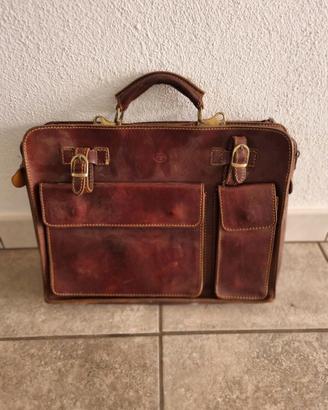 Cartella In Pelle - Borsa In Pelle Di Classe Per U