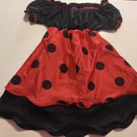 Carnevale: vestito da coccinella bambina