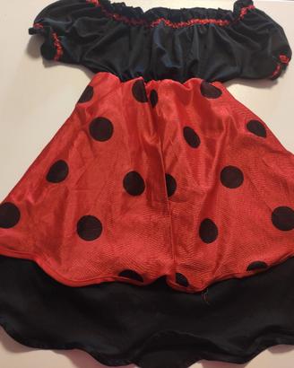 Carnevale: vestito da coccinella bambina