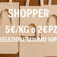 SHOPPER BAG IN COTONE – USO O RIVENDITA