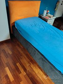 Letto una piazza con contenitore