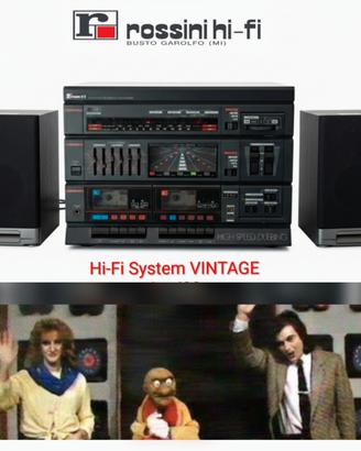 Radio HiFi cassette Vintage Rossini rarità iconica