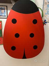 Fasciatoio coccinella a parete TIMKID