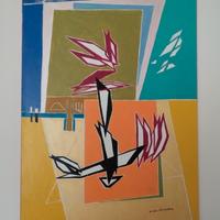 quadro astratto acrilico su tela 