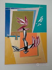 quadro astratto acrilico su tela 