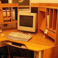 MOBILE ANGOLARE PER PC WORKSTATION LEGNO