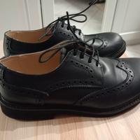 Scarpe in pelle blu da cerimonia per bambini