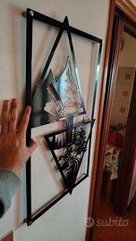 Quadro in metallo - Cascata di paesaggi