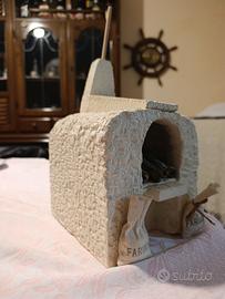 Camino artigianale in pietra – lavorazione a mano