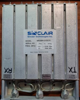 Filtro a cavitá UHF - SINCLAIR Mod.MR356N-2-E5216
