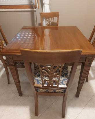Tavolo + 4 sedie Le Fablier collezione "Le Spighe"