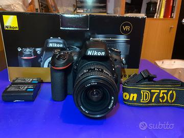 Reflex Nikon D750 pro - obiettivo Nikkor AF 28-70