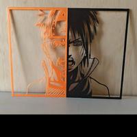 Set Naruto 2 statuete naruto piu sasuke stampa 3D