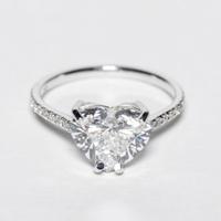 💎 ANELLO DIAMANTE LAB 3.03ct - Cuore F VS1 - Nuovo