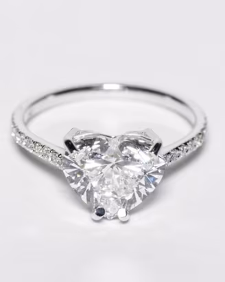 💎 ANELLO DIAMANTE 3.03ct Lab - Cuore F VS1 - Nuovo