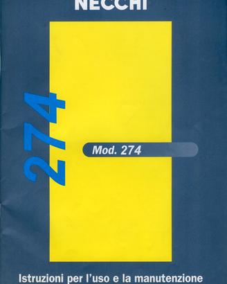 Libretto di istruzioni macchina da cucire Necchi  