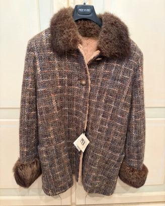 Splendida giacca nuova in coniglio