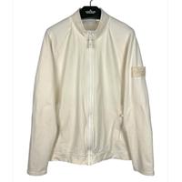Felpa bianca con zip Ghost Stone Island -Taglia XL