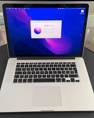 MacBook Pro 15 Retina Mid 2015 16GB RAM - HD 500Gb