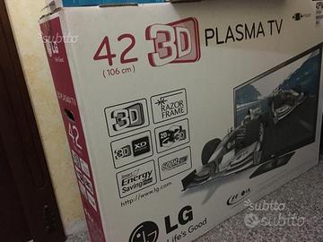 TV LG plasma 3D + occhiali Attivi