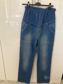 Jeans premaman puro cotone
