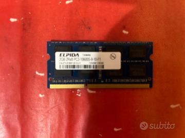 RAM 2GB Elpida 2Rx8 PC3 10600S DDR3 1333 SODIMM