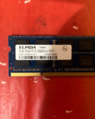 RAM 2GB Elpida 2Rx8 PC3 10600S DDR3 1333 SODIMM