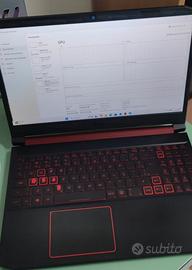 Notebook Acer Nitro 5  3550H 24gb 1650