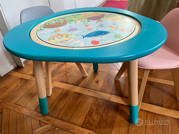 Tavolo multiattività bambini con 2 sedie