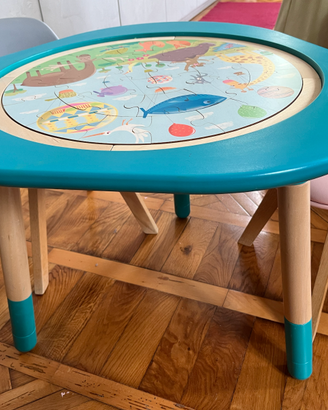 Tavolo multiattività bambini con 2 sedie