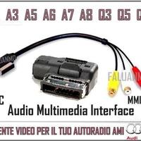 Audi cavo ami a av composito rca video a1 a3 a5 ++