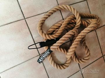 CORDA ARRAMPICATA IN CANAPA CON GANCIO