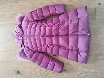 Piumino Bambina MANUDIECI Rosa Ciclamino con Cappu
