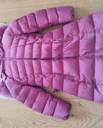 Piumino Bambina MANUDIECI Rosa Ciclamino con Cappu