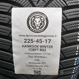 2 GOMME 225 45 17 HANKOOK A57724
