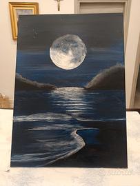 dipinto su tela in acrilico  